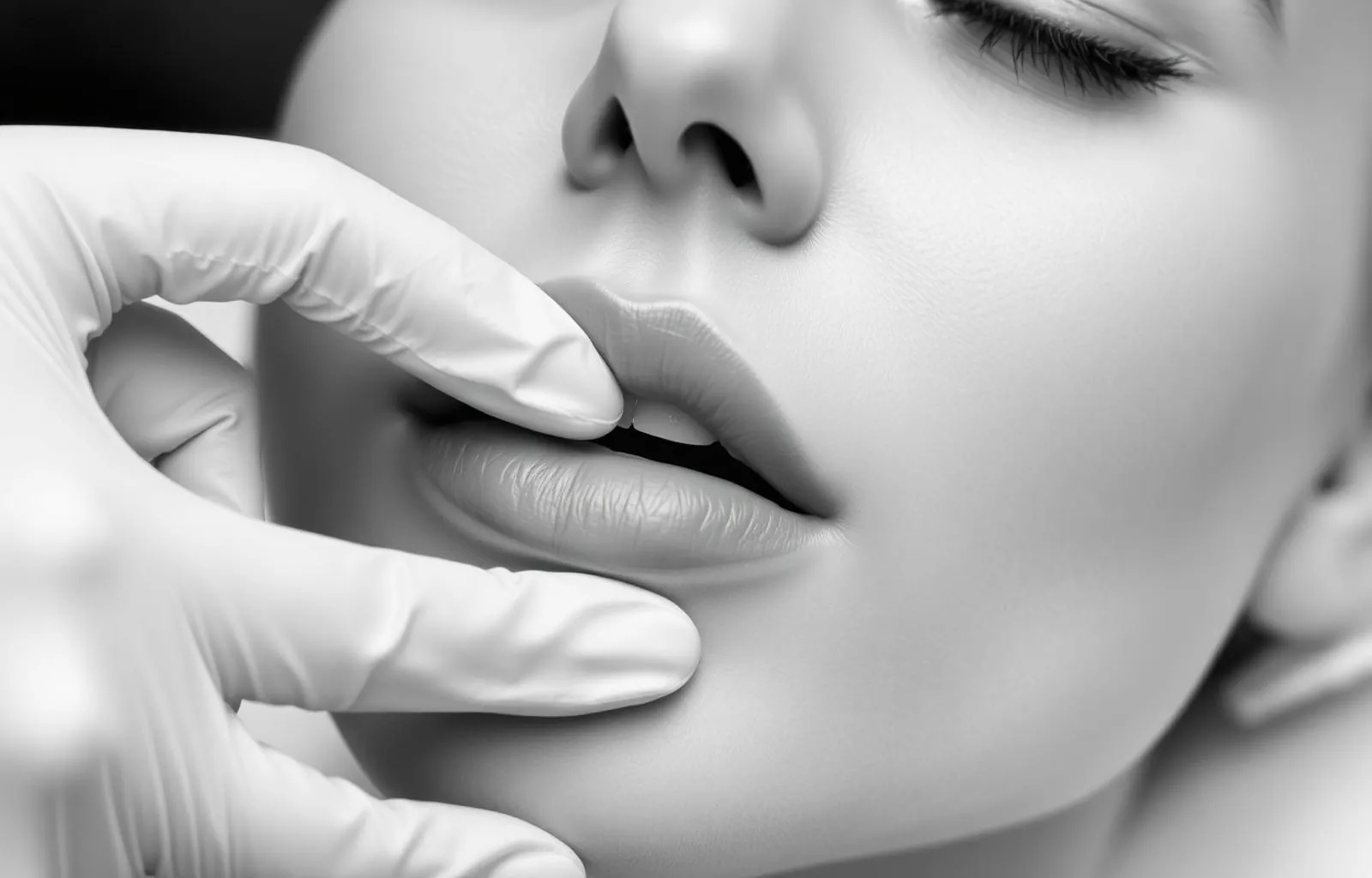 Buccal Experience van binnenuit uitgevoerd met gehandschoende handen bij Maison Skin Sculpt